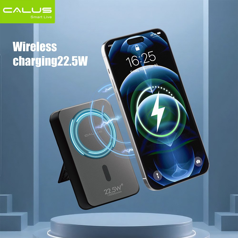 CALUS Power Bank Fast10max 10000mAh-Charge Rapide et Sans Fil